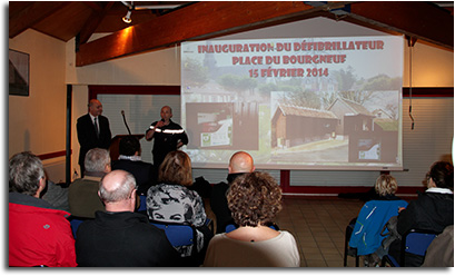 Inauguration du défibrillateur - Chaon