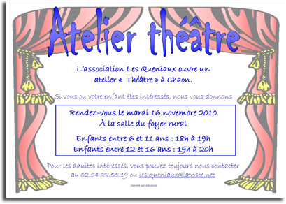 Théâtre à Chaon