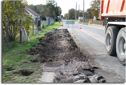 Travaux voie publique