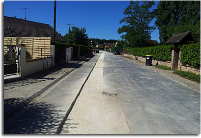 Travaux d'assainissement à Chaon