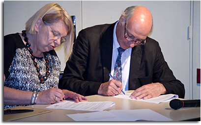 Signature de la convention avec la Fondation du Patrimoine - Chaon